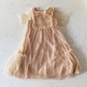 Girls Sparkle Dress Zara Size 5